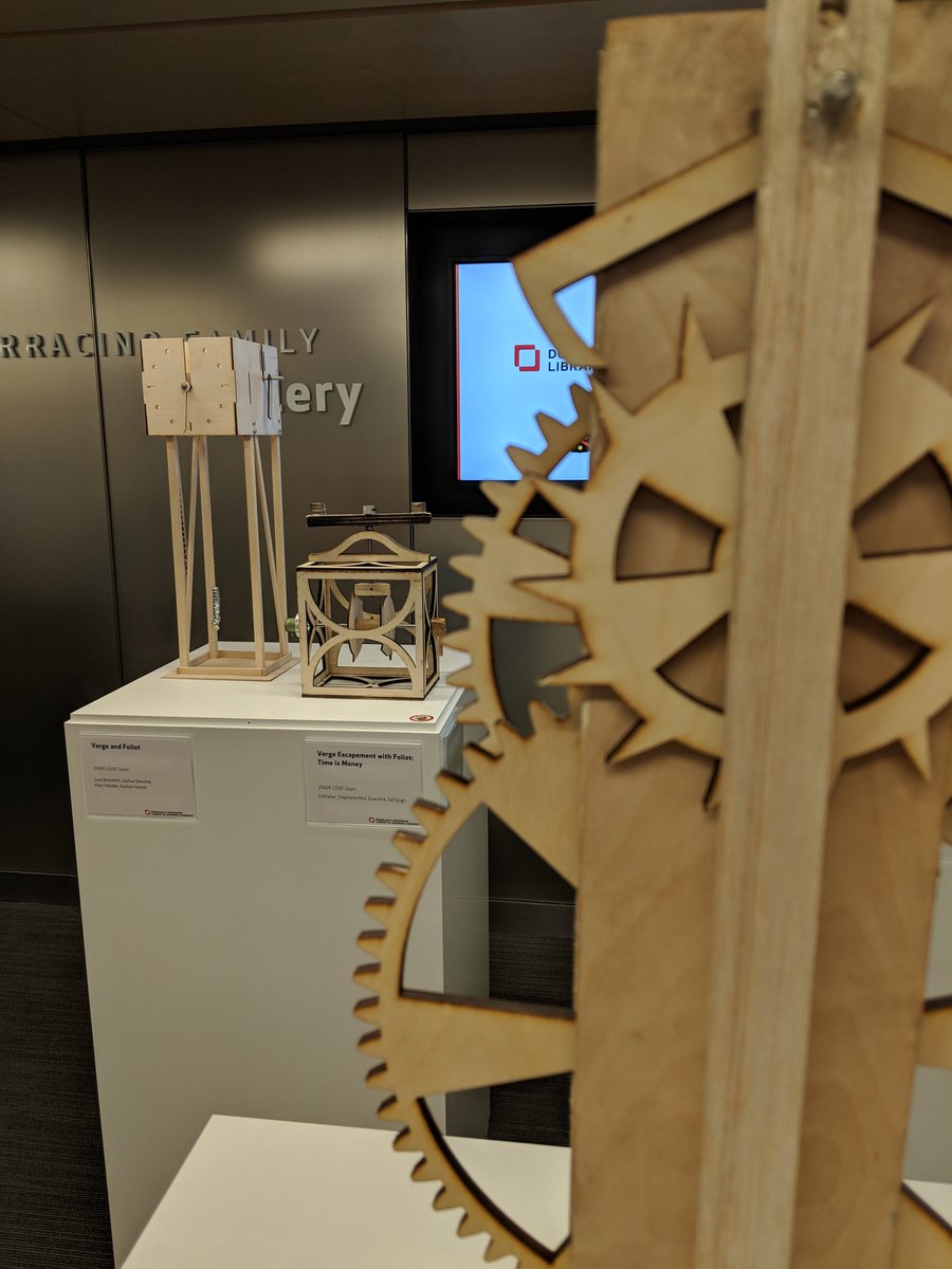 WITLibrary's tweet image. Join us for refreshments on 9/20/2018 from 3-4:30 P.M as we celebrate the opening of &quot;Making Time&quot;. The exhibit will run through 11/ 8/2018.

The installation is a collaboration involving the Dept. of Mech. Eng., Dept. of Industrial Design, @witlibrary, @witplanning, &amp;amp; @WITXLR8.