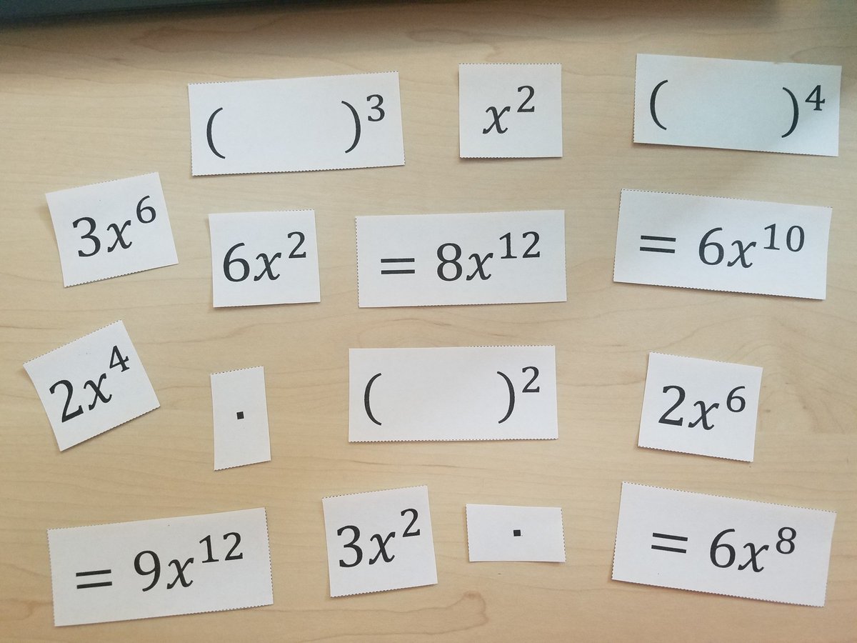 sgoochACPS's tweet image. I&apos;m trying to come up with new ways to practice laws of exponents that are more engaging than worksheets. Hopefully this puzzle will be an accessible challenge for students! dropbox.com/s/jvje0qtw52w5… #mtbos #iteachmath #alg1chat #algebra