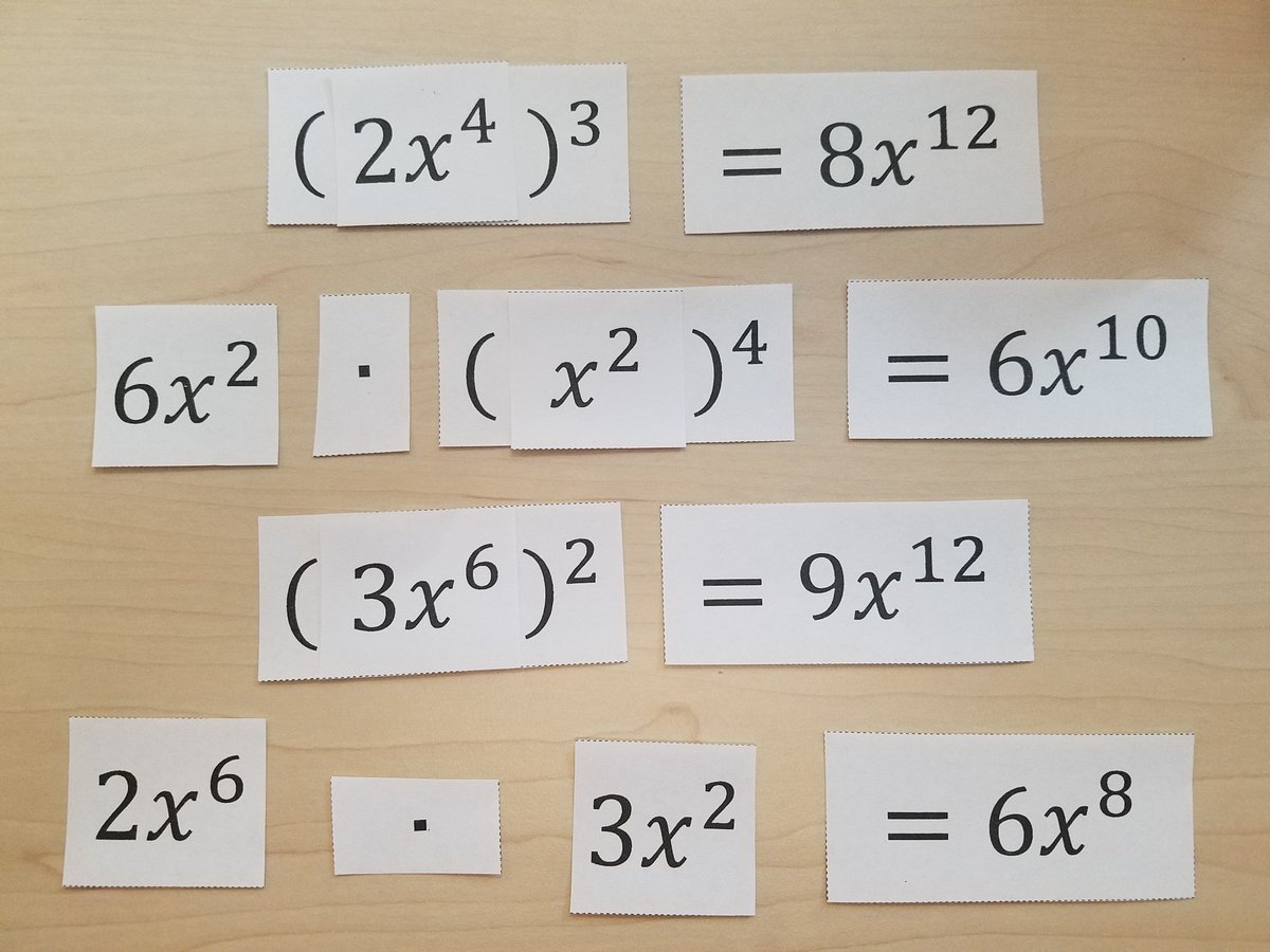 sgoochACPS's tweet image. I&apos;m trying to come up with new ways to practice laws of exponents that are more engaging than worksheets. Hopefully this puzzle will be an accessible challenge for students! dropbox.com/s/jvje0qtw52w5… #mtbos #iteachmath #alg1chat #algebra