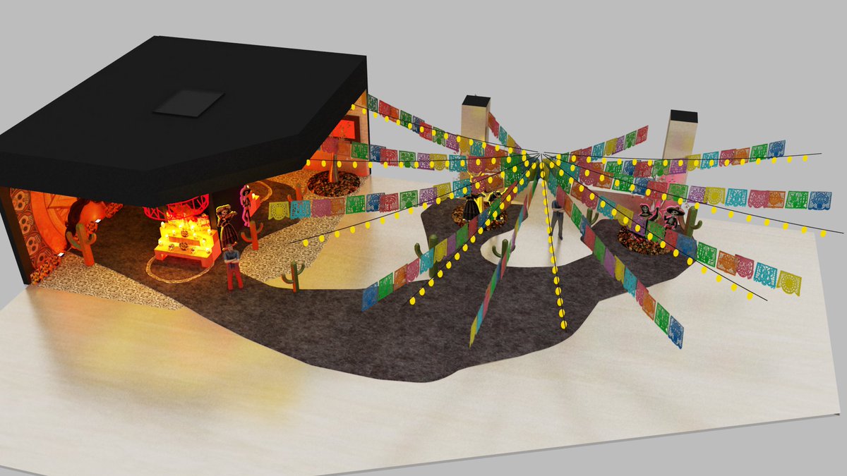 AnrezDenis's tweet photo. Los Muetos for Halloween concept decoration. Say something about this. I need ur feedback. # My 3D Viz Design # https://t.co/e0ybqdNAzo