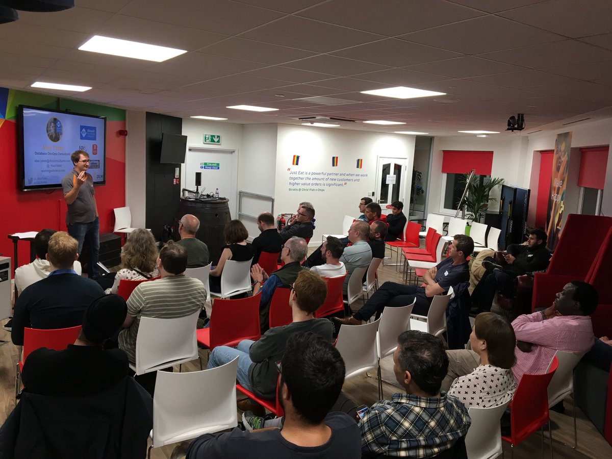 Alex Whittles (@purplefrogalex) on Twitter photo Had lots of fun talking about #AnalysisServices in #Azure tonight at @SQLBristol - next up <a href="/_AlexYates_/">Alex Yates (He/Him)</a> on data security, DevOps & GDPR Had lots of fun talking about #AnalysisServices in #Azure tonight at @SQLBristol - next up <a href="/_AlexYates_/">Alex Yates (He/Him)</a> on data security, DevOps & GDPR