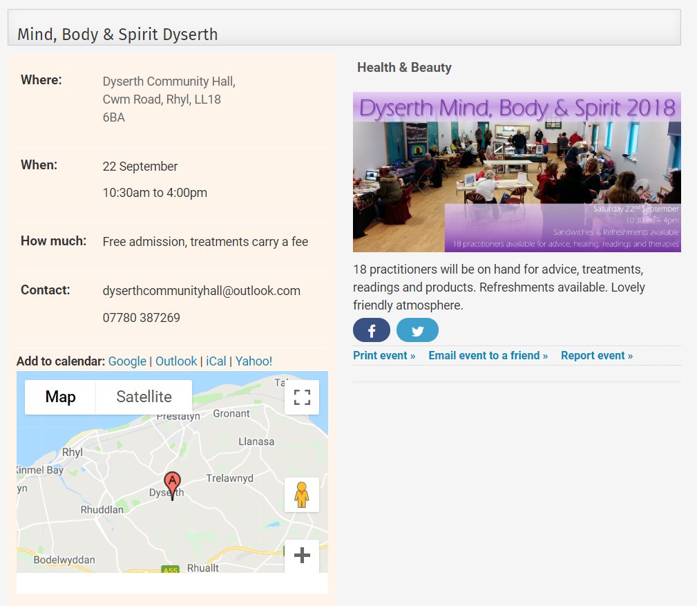 CommHallDyserth's tweet photo. Just discovered @rjournal events listings.  Impressed! :D https://t.co/l5S6Cn7rhr