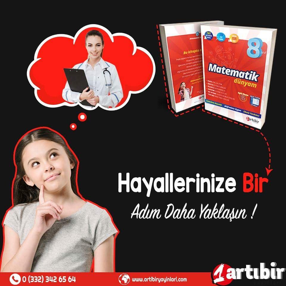 Şimdi Matematik dünyasına kapak açma zamanı!
@artibiryayinlari 5,6,7,8 #sınıf #matematikdünyam #Akhisar'ın #Kitapçısı'nda 📌📝📚
#iyikitapiyigelecek
#okulayardımcı #lgs2019 #matematik