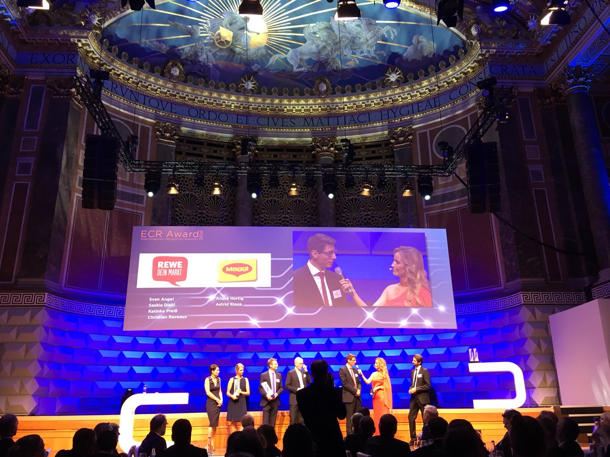 Gehören zu den diesjährigen #ECRAward-Gewinnern:  #Ferrero #Bünting @NestleGermany @henkel_de @REWE_Supermarkt #maggi Glückwunsch! @GS1_Mobile @gs1 @GS1Germany #GS1 #ECR