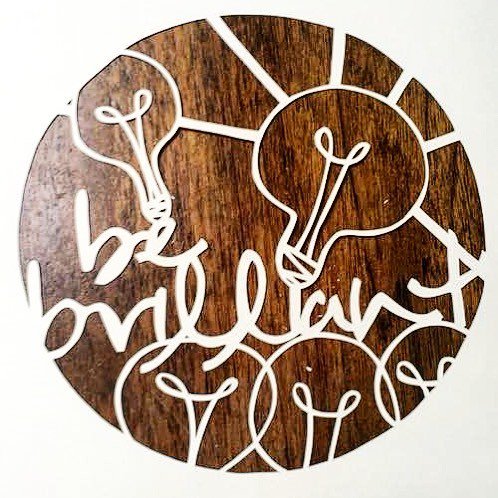 I love what Becky has done with the free Be Brilliant papercut template :)