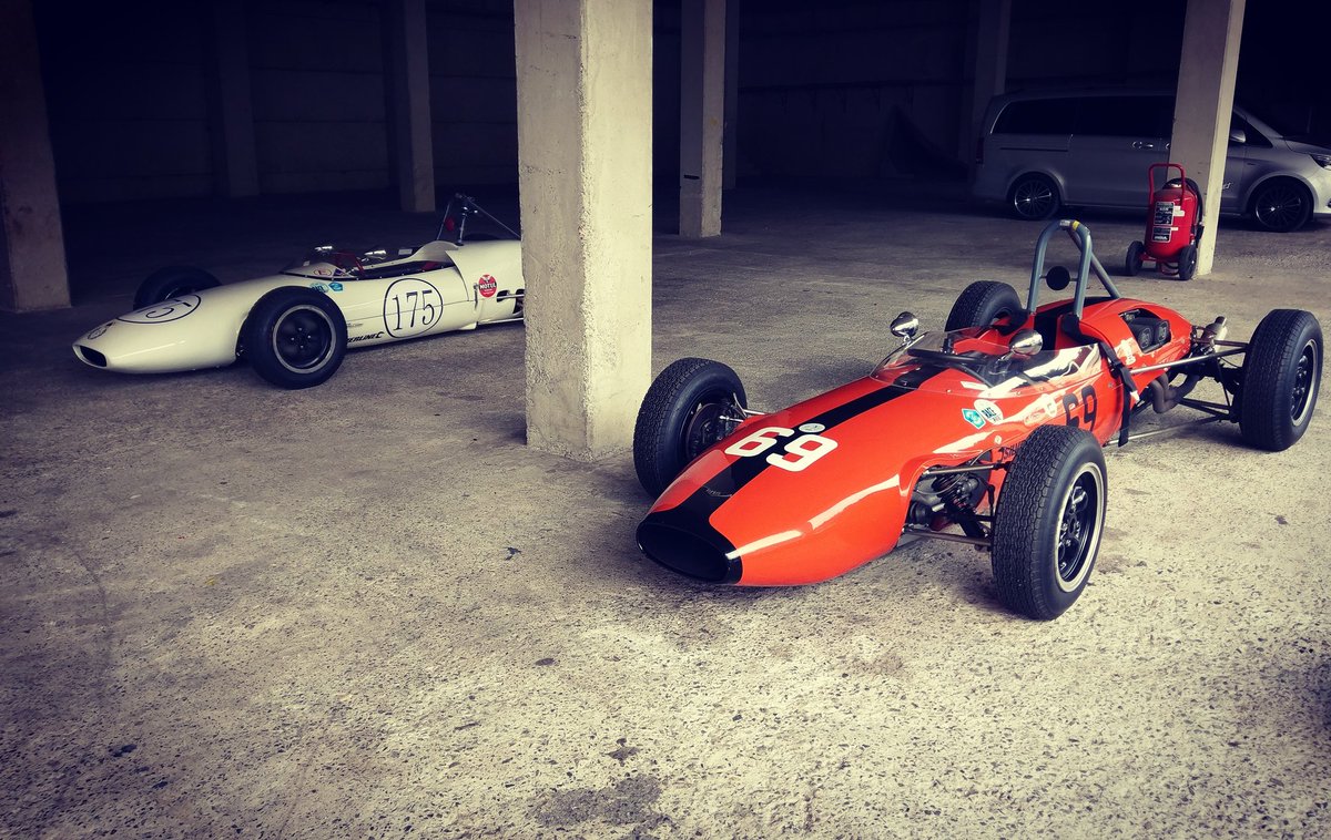 1st and 2nd place at rest after the Historic Formula Junior race at Spa this weekend. #lotus22 #alexismk4 #fjhra