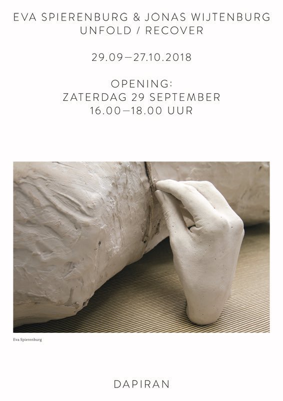 Save the date! Opening duotentoonstelling Eva Spierenburg &amp; Jonas Wijtenburg, za 29 sept bij ARTIST FIRST! Laurierstraat 82, Amsterdam