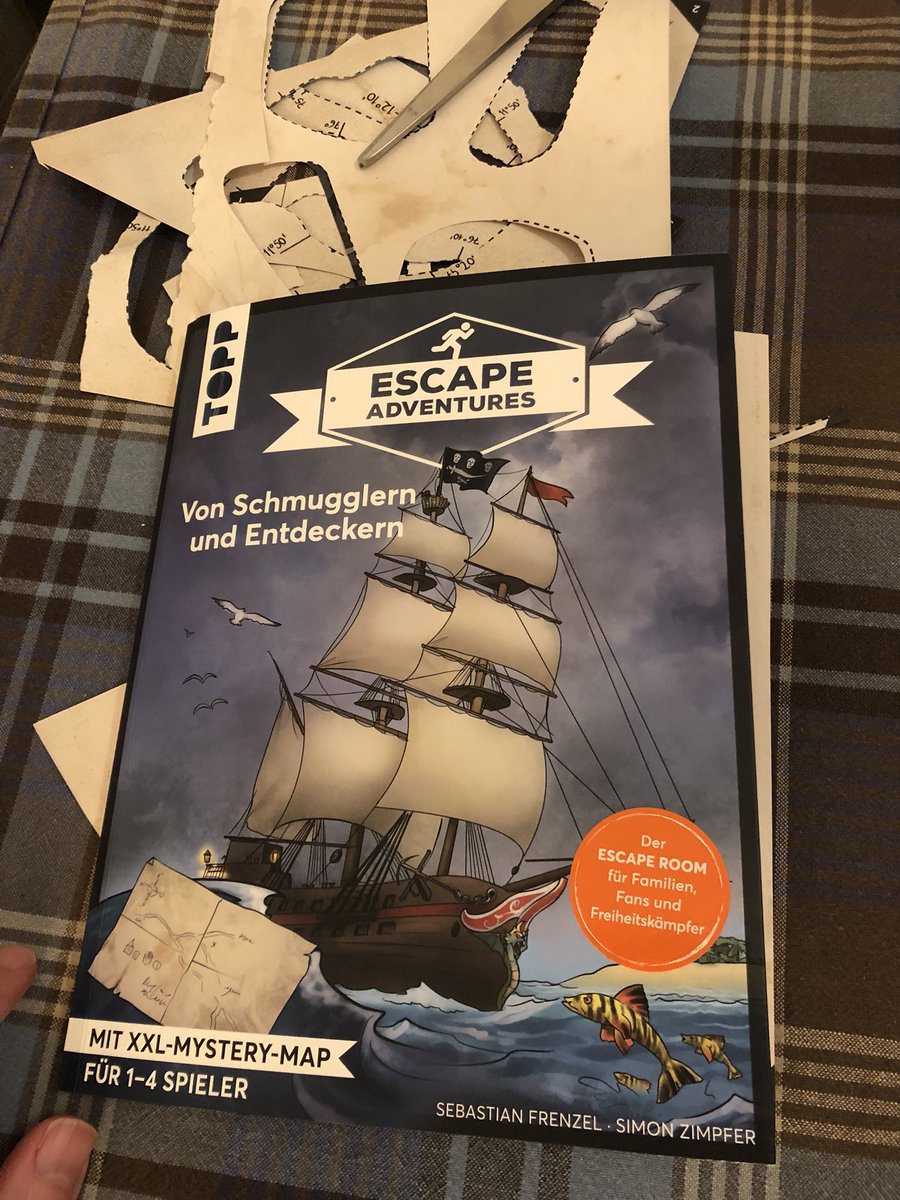 Krimimaster's tweet photo. Beim zweiten Abenteuer stechen wir in See. #escapeadventure mit @hinschauer https://t.co/Wi0NiRiUSv