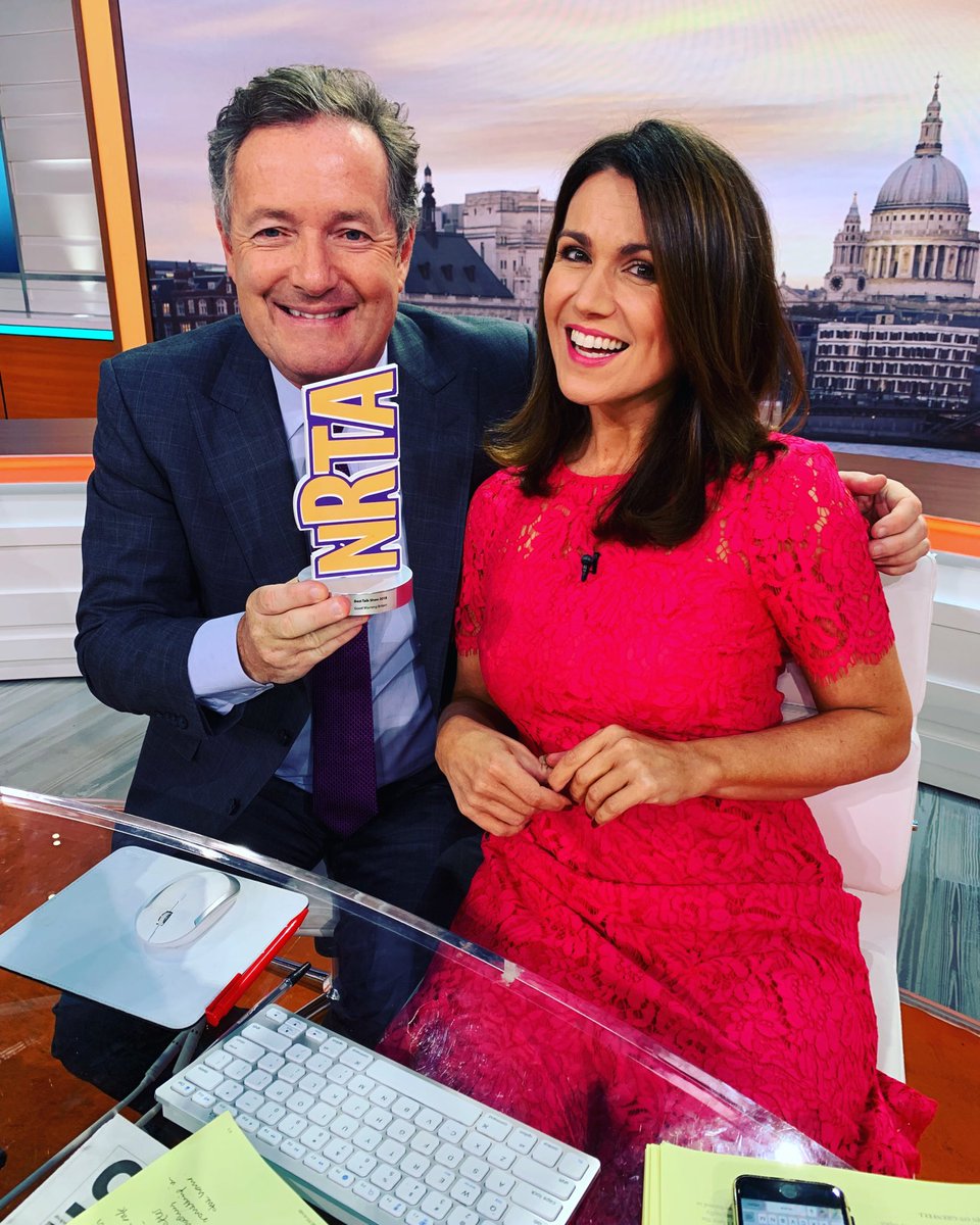 CHAMPIONS!
⁦@GMB⁩ won Best Talk Show at last night’s #NationalRealityTVAwards. Thanks for watching! ⁦@susannareid100⁩