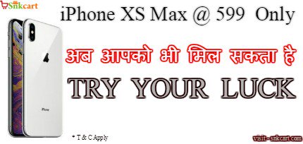 snkcart's tweet photo. iPhone XS max @ RS599
Win iPhone XS only at 599
#iPhoneXS #iPhoneXSXSMaxXR #snkcart599 #snkcart #bestdela #bestdeals #onlineshopping #ecommerce 
Order Now - - - https://t.co/gV46AHeDo9 https://t.co/dFLpt2Yhyk