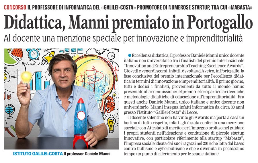 Rep_Salentina's tweet photo. #innovazione #didattica a #scuola con #imprenditorialità e #startup giovanili: #mabasta #xCorsi #InBeautyWeTrust #Nectarea #SmartSiti https://t.co/rSItvNR8H6