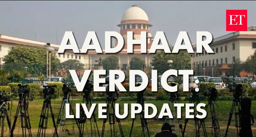 » Section 33(2) of the #AadhaarAct has been struck down 
» No authentication data will be kept for more than 6 months
» SC declares #Aadhaar scheme as Constitutionally valid
  
#AadhaarVerdict #LIVE #Updates: goo.gl/vgZCzZ
