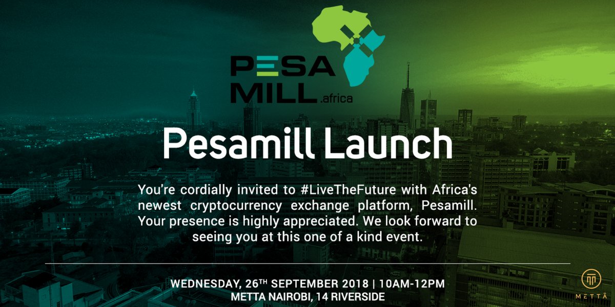 Cryptohelp7's tweet photo. NEWS!!!!!!!!!!!!!

Kenya to Launch Cryptocurrency Exchange Platform PESAMILL. @tayangas @BitHubAfrica @btc_update #Kenya #Pesamilllaunch @BitcoinKE https://t.co/ARI23HGRvL