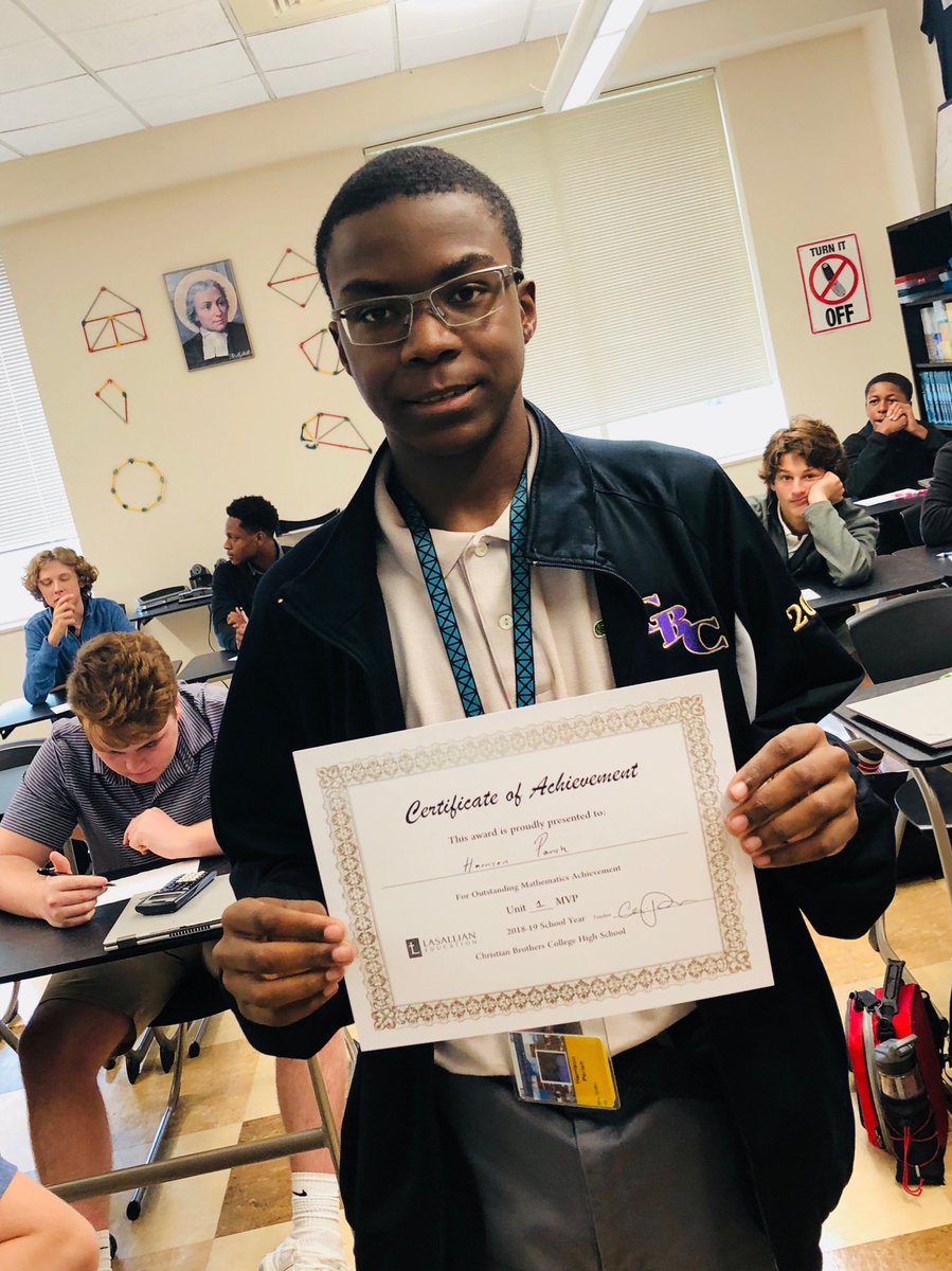 CBCMathematics's tweet photo. Huge props to Harrison on being the #MathMVP for Unit 1 in his class! #Mathlete https://t.co/q3qKi4TMkn