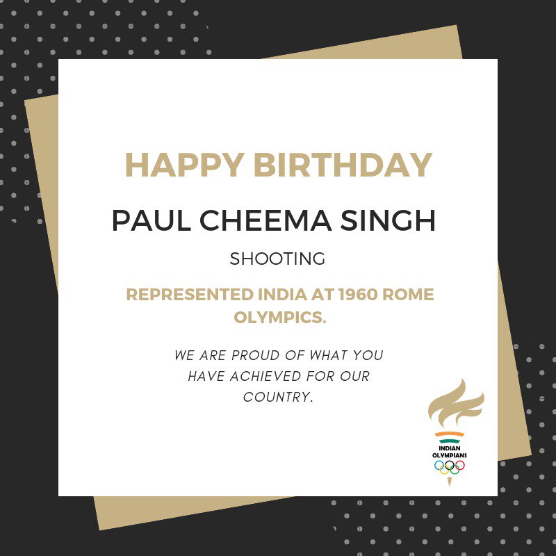Today we’re wishing #IndianOlympians @buss_reddy, #PaulCheemSingh and #KrishnamurthyPerumal a very Happy Birthday!!🎂
.
.
#Olympics #Shooting #Hockey #Badminton