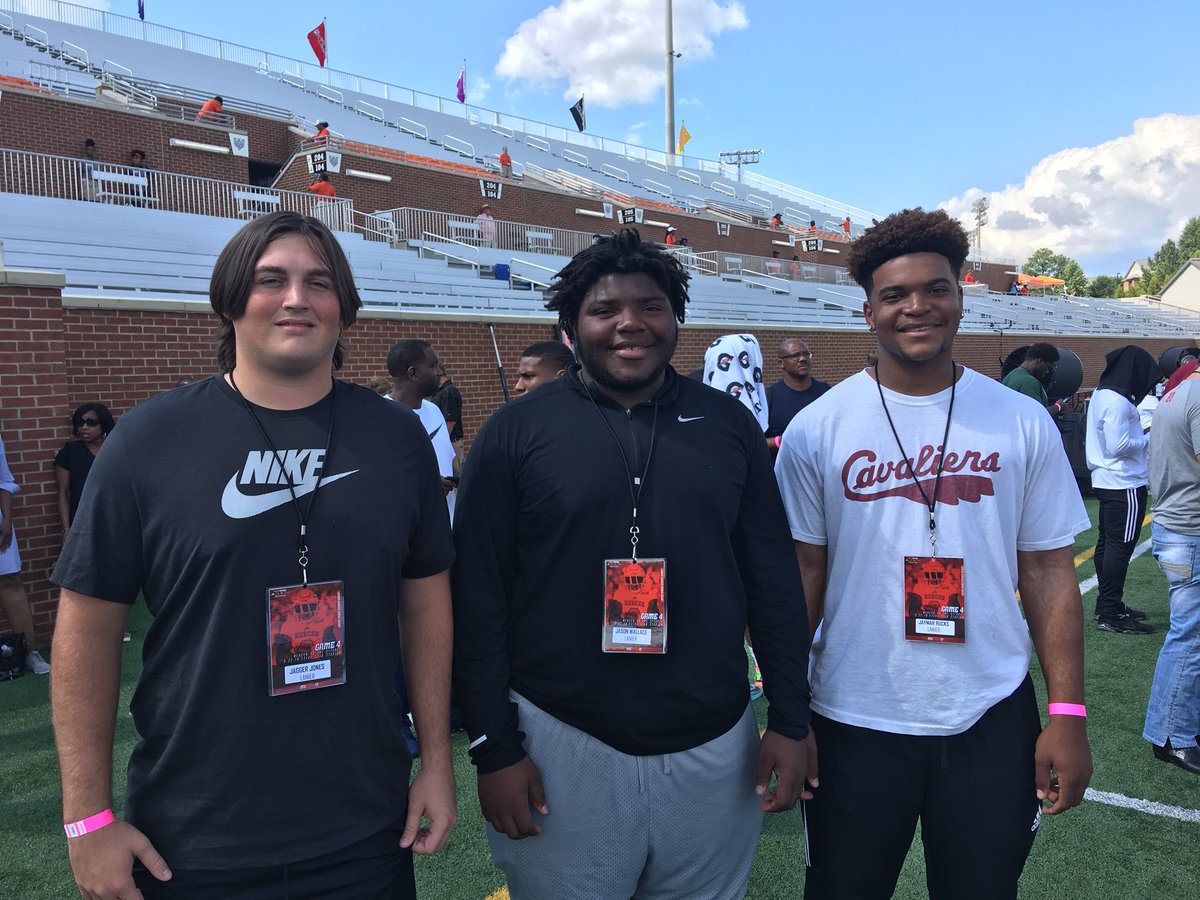 CoachMJones64's tweet photo. Took these young men to Mercer this past Saturday. @JaggerJones56 @JasonWallace99 Jamar Rucks... they got a lot of great things going on down there! Good to meet @CoachVogtMU @CoachK_Baker #beardowneverydown https://t.co/y2jm0gHxnZ