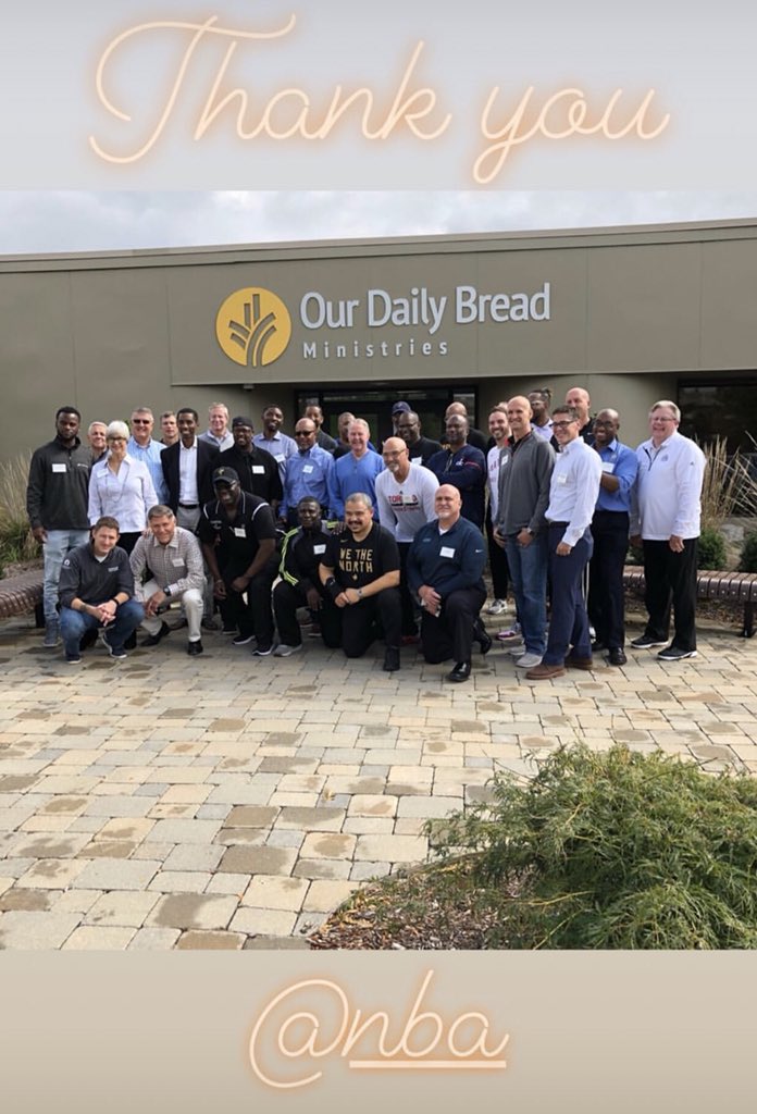 SportsDrEddie's tweet photo. Amazing day presenting to these @NBA Chaplains and learning from them. Thank you @ourdailybread for the opportunity to make new friends and colleagues in Christ. #ministry #GodinSport https://t.co/m3cbxHBHJ9