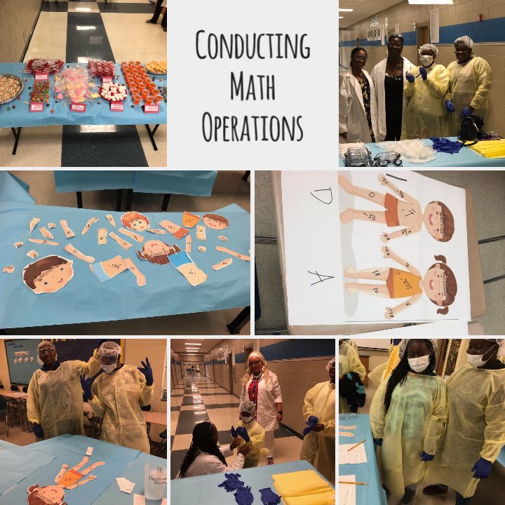 Educator_P's tweet image. Math Curriculum Night. 7th grade #Rocks S/O to 7th grade math Ms. Wright, Ms. Newkirk, and @AyeMrsWatson #Mathoperations💊💉🌡 #1009Dolphins