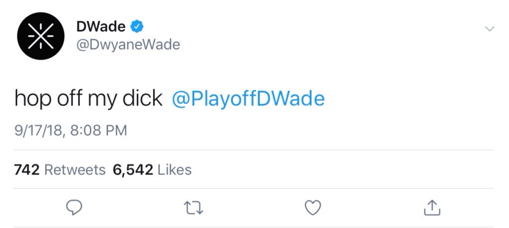 PlayoffDWade's tweet image. Smfh