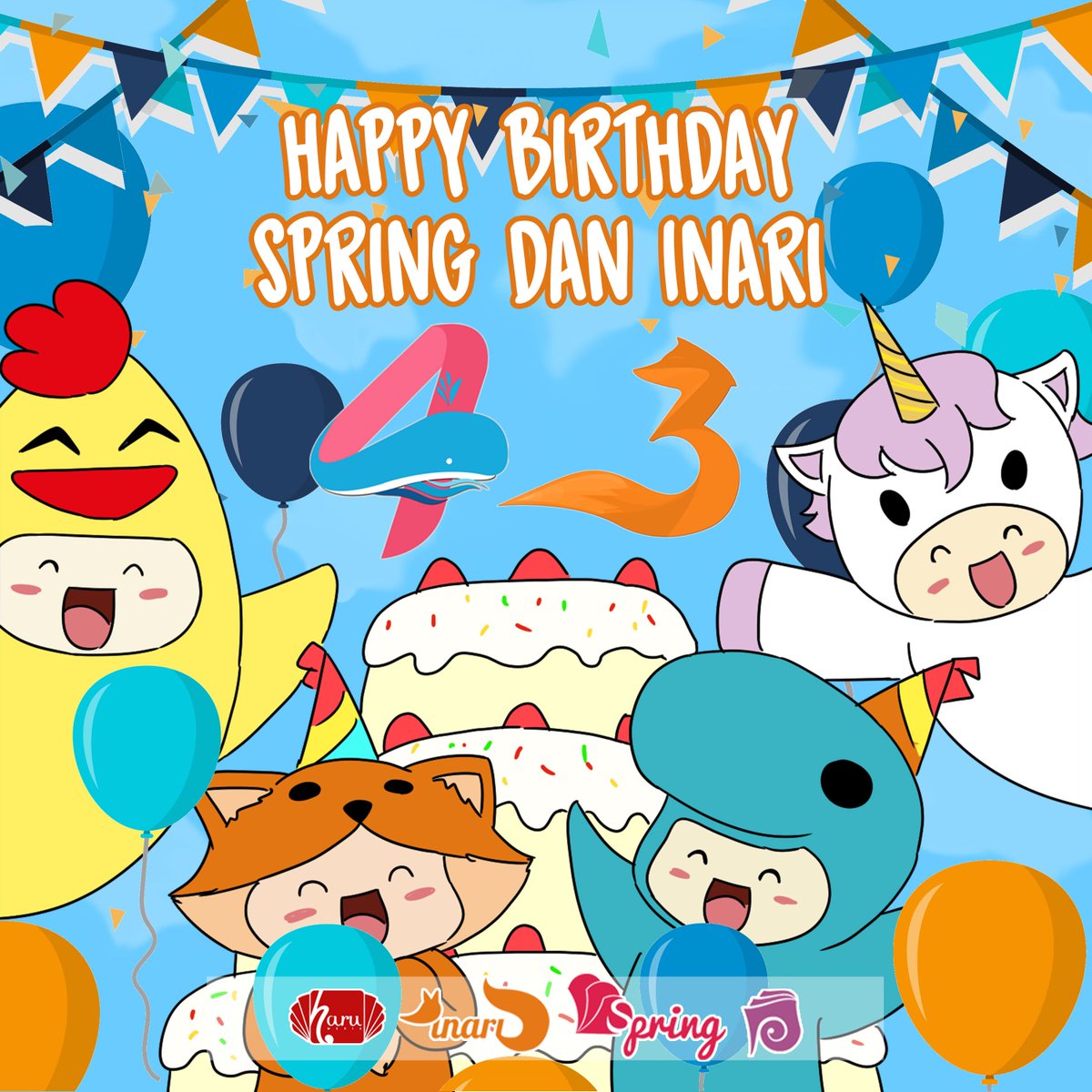 penerbitspring's tweet image. 2/2
Terimakasih untuk yang sudah berpartisipasi dalam memeriahkan ulang tahun Spring dan Inari.

Tunggu pengumuman kuis hari ini, ya! Dan yang kepingin beli buku Haru Grup, boleh banget ceki-ceki TBO kita.
#HBDSpring4
#UltahInari3
#MyStorySpring
#September 
#HaruGrup