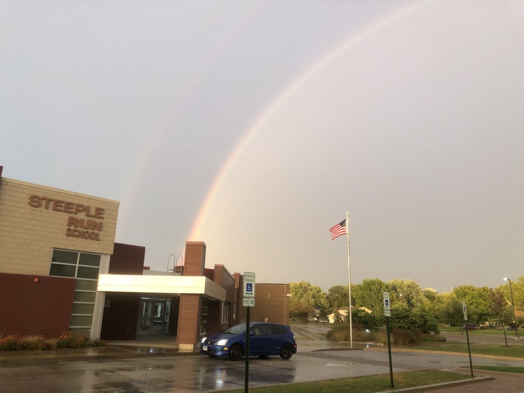 The rainbow ends at <a href="/SteepleRun203/">Steeple Run</a>!  What a great way to end the day! #empower203