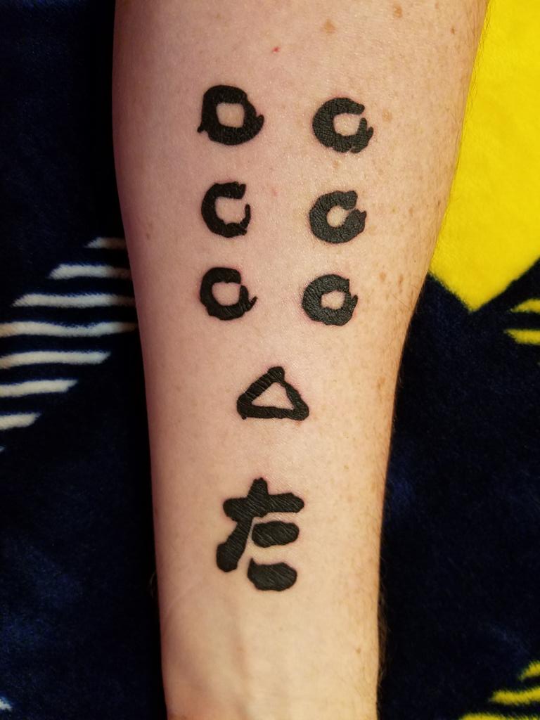 PeterPutzel's tweet photo. @HollywoodComet Got this tattoo on my arm. https://t.co/xir0fx5yBh