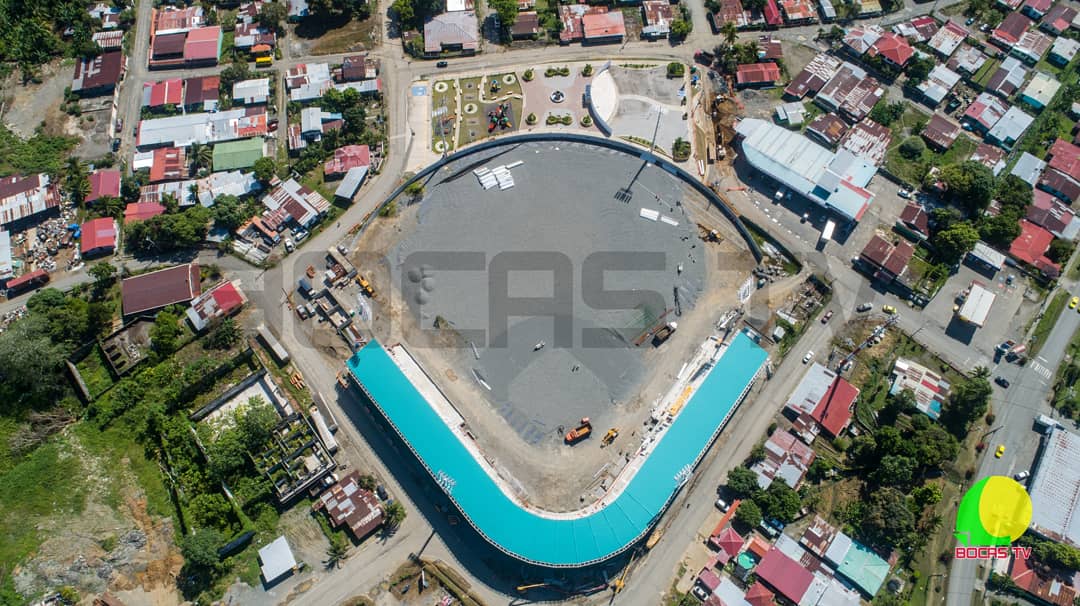 Btv_Panama's tweet photo. Asi van los avances en la construccion del nuevo estadio Calvin Byron en Changuinola, indican que el mismo seria entregado a final de este año.
📸@panapro #BocasTV #Aerialfilms #BocasdelToro #CalvinByron #Changuinola #BeisbolNacional #Panama @fedebeisoficial https://t.co/XW1eaaVRGi
