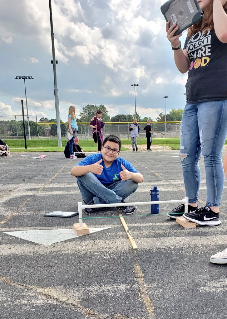 Had some fun on a beautiful day outside! Learning about elastic energy with brand new student created procedures! #Toganine <a href="/DwightOsmon/">Dwight Osmon</a>
