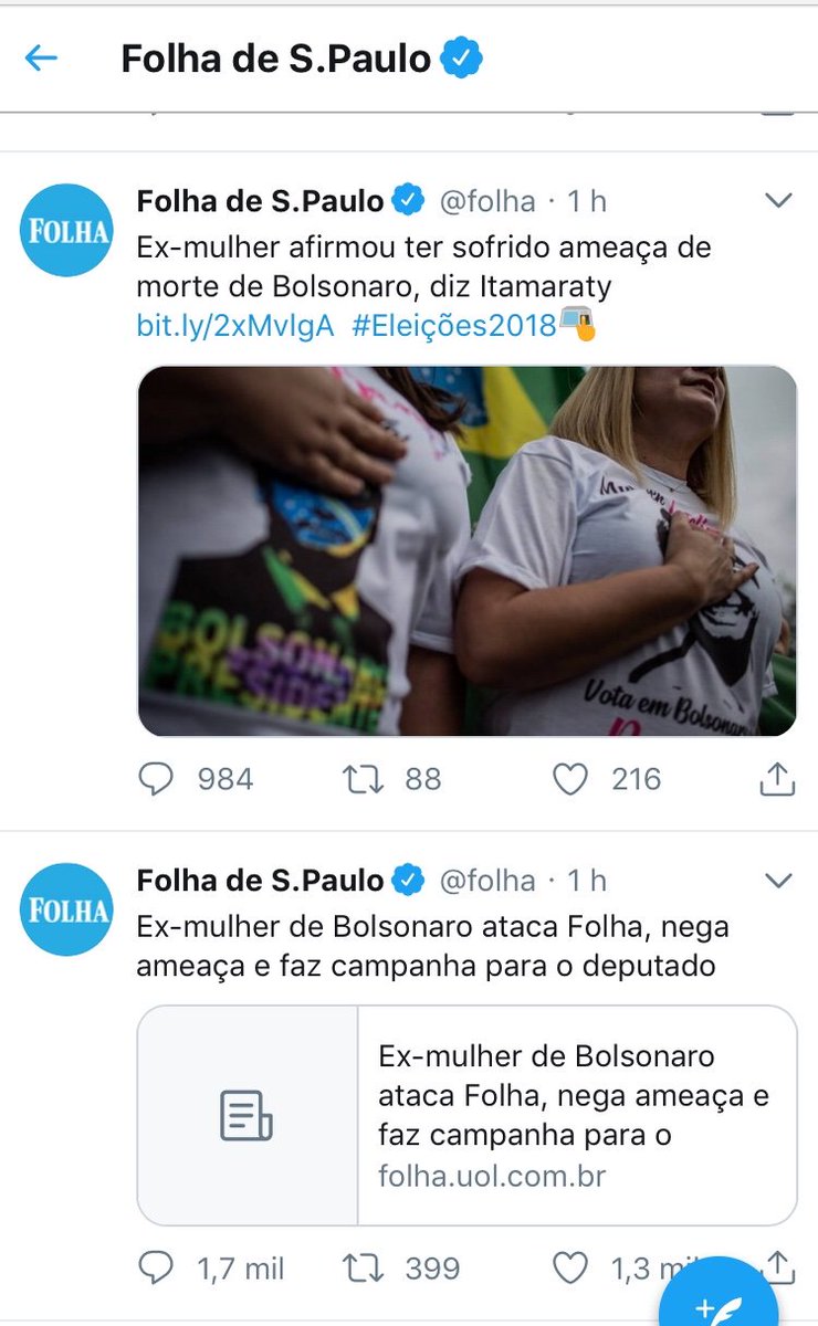 murillopes's tweet image. #FolhaFakeNews