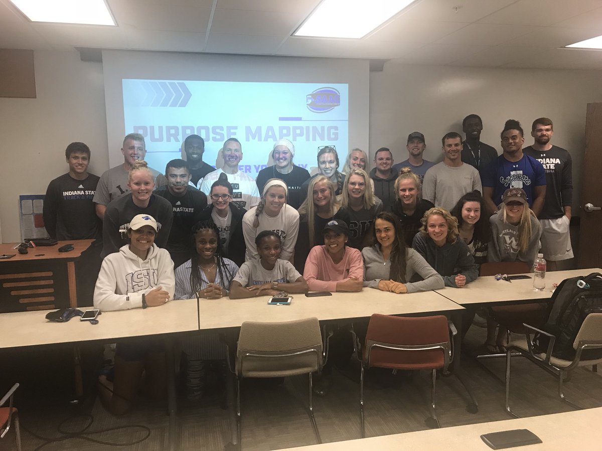 MarkHTrumbo's tweet photo. One thing is for sure @IndStAthletics picked up a new fan right here. This place has amazing staff, coaches and SAs who are determined to #LeadWithPurpose. Can’t wait to see how they grow together! #PurposeMap https://t.co/uDoFdhSe2v