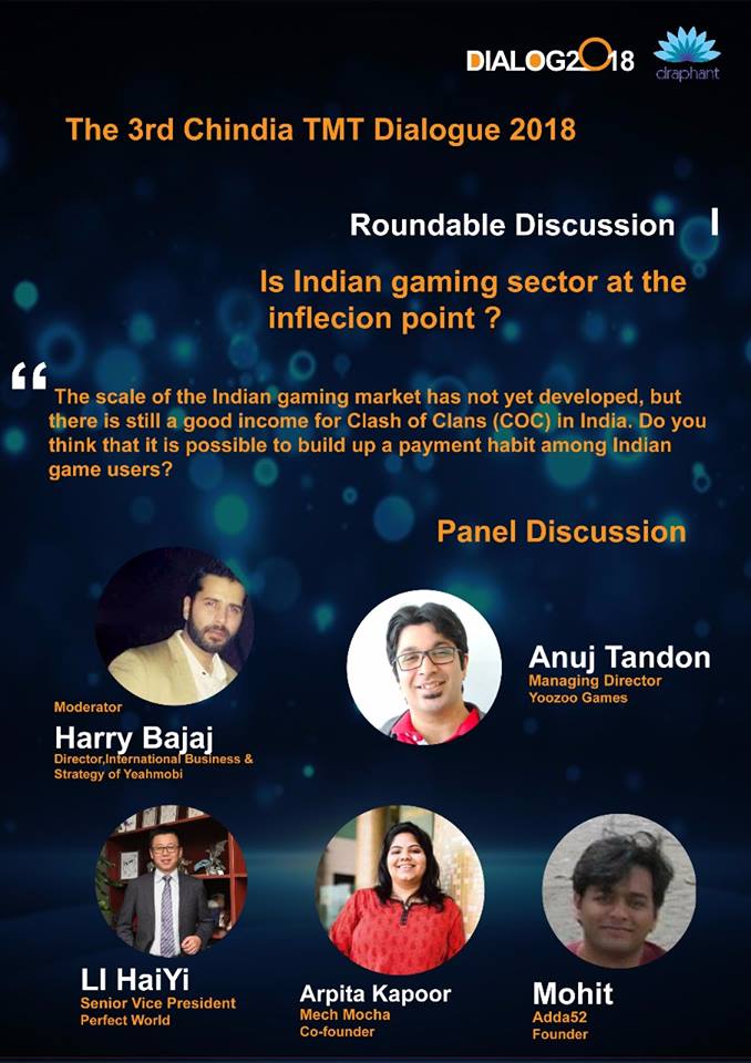 YeahmobiInc's tweet photo. #Yeahmobi will speak at the 3rd #Chindia TMT dialogue. Our Director of Interntiaonal Business & Strategy in India, Harry Bajaj will host a panel discussion and express his insights in Indian #mobilegaming market. Do not miss the chance to know more about the new market! https://t.co/aIxaHImcbJ