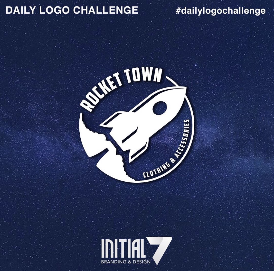 Initial7_bd's tweet image. Today's logo prompt was to design a
Rocketship Logo.  Daily Logo Challenge, day 1. For more follow me on Instagram, I’ll prob forget to post here.
—
 #graphicdesign #creative #design #dailylogochallenge