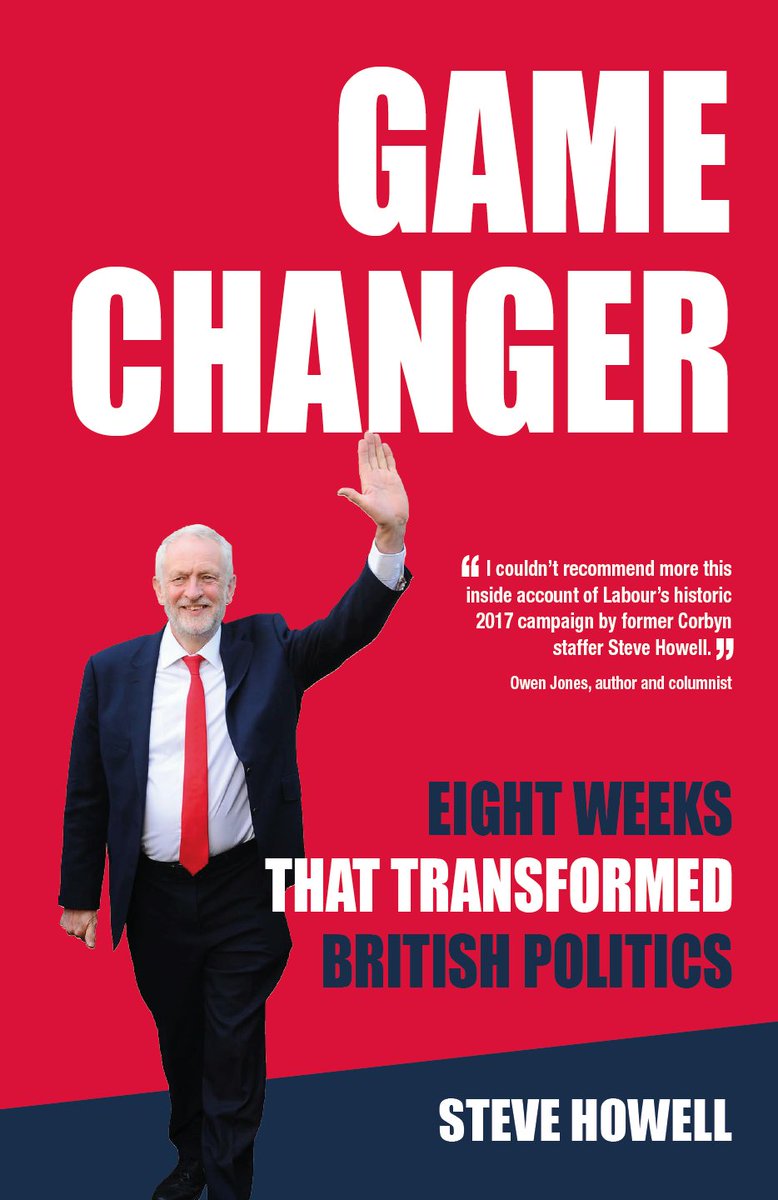 With <a href="/jeremycorbyn/">Jeremy Corbyn</a> giving his #Lab18 speech today my review of books on politics of and around Corbynism recommended read is <a href="/FromSteveHowell/">Steve Howell</a>'s 'Gamechanger' inside story of Labour's 2017 General Election campaign that turned British politics upside down philosophyfootball.com/minding-the-de…