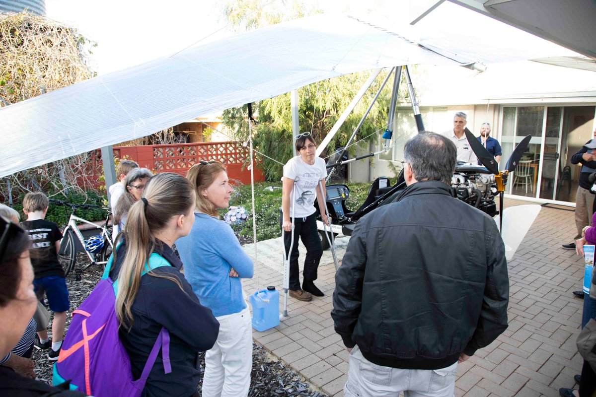 SMeredith_Photo's tweet photo. The woman whose heart beats for Shorebirds -Milly Formby and her beast of a microlight wowed the crowd at SHARE. Milly is traveling around Australia raising awareness for shorebird conservation. Thanks for joining us Milly to share your incredible story #WingThreads #Ramsar482 https://t.co/eA8yNIfZTQ