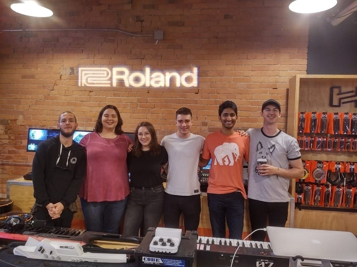 Thank you ⁦<a href="/ROLANDCANADA/">Roland Canada</a>⁩ for an amazing time at the inspiration centre today!! Hope to be back there soon! 
⁦<a href="/MusiCounts/">MusiCounts</a>⁩ ⁦<a href="/HumberMusic/">Humber Music</a>⁩ #humberblitz