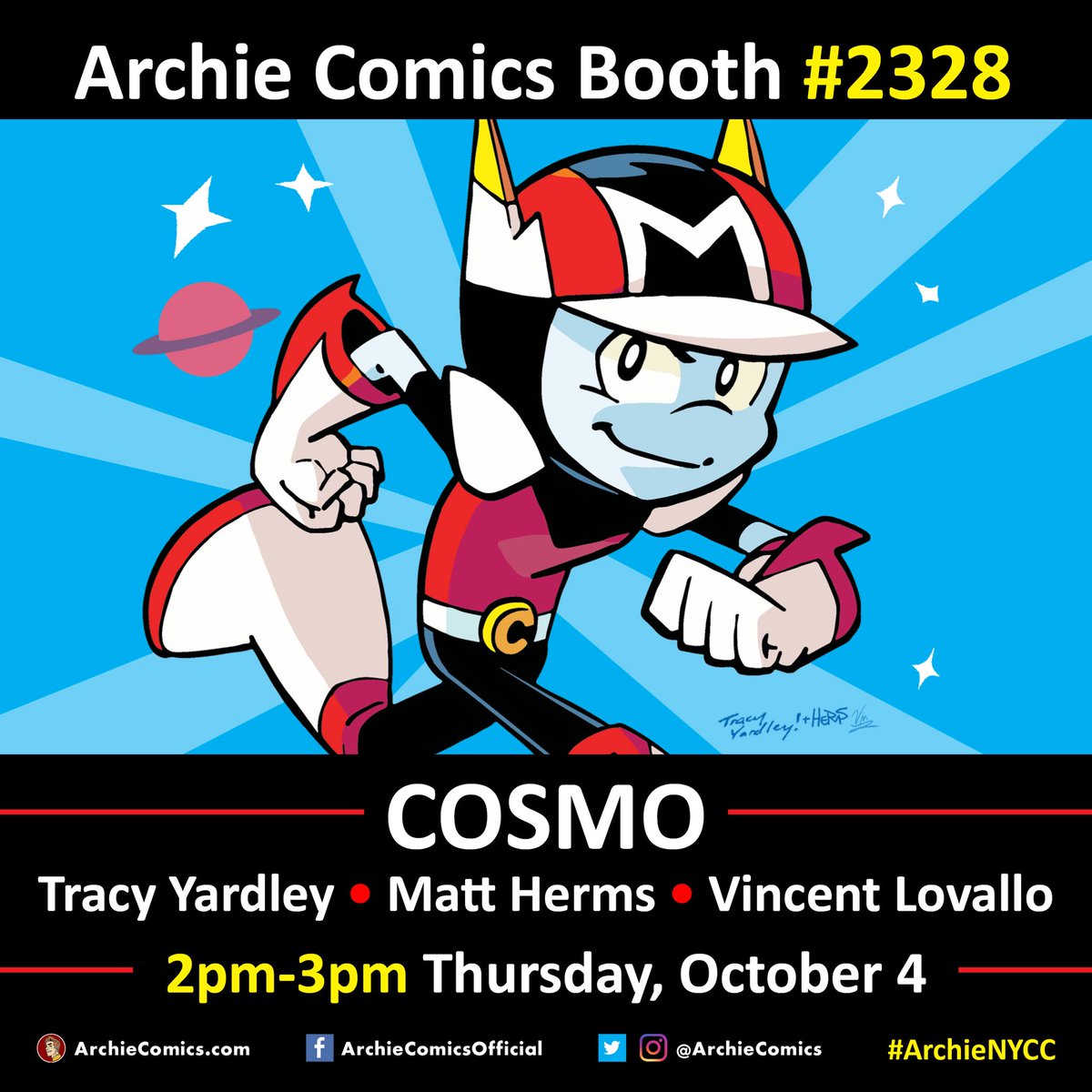 yardleyart's tweet image. The big show is coming up! Come get your Cosmo collection signed by the team that brought it to life!