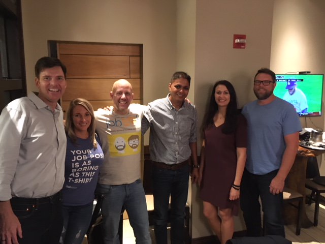 timshawk's tweet photo. .@Job_AdX breaks bread & news with #ChadCheese Excited to OFFICIALLY launch #LiveAlerts AND #Switchboard during #TAtechNOLA #BestJobToolS #ChangingJobAdvertising #SmarterProgrammatic https://t.co/9c25uwY1Sc