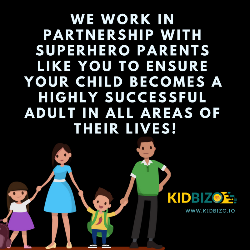 Kidbizoico's tweet image. WE WORK IN PARTNERSHIP WITH SUPERHERO PARENTS LIKE YOU TO ENSURE YOUR CHILD BECOMES A HIGHLY SUCCESSFUL ADULT IN ALL AREAS OF THEIR LIVES!