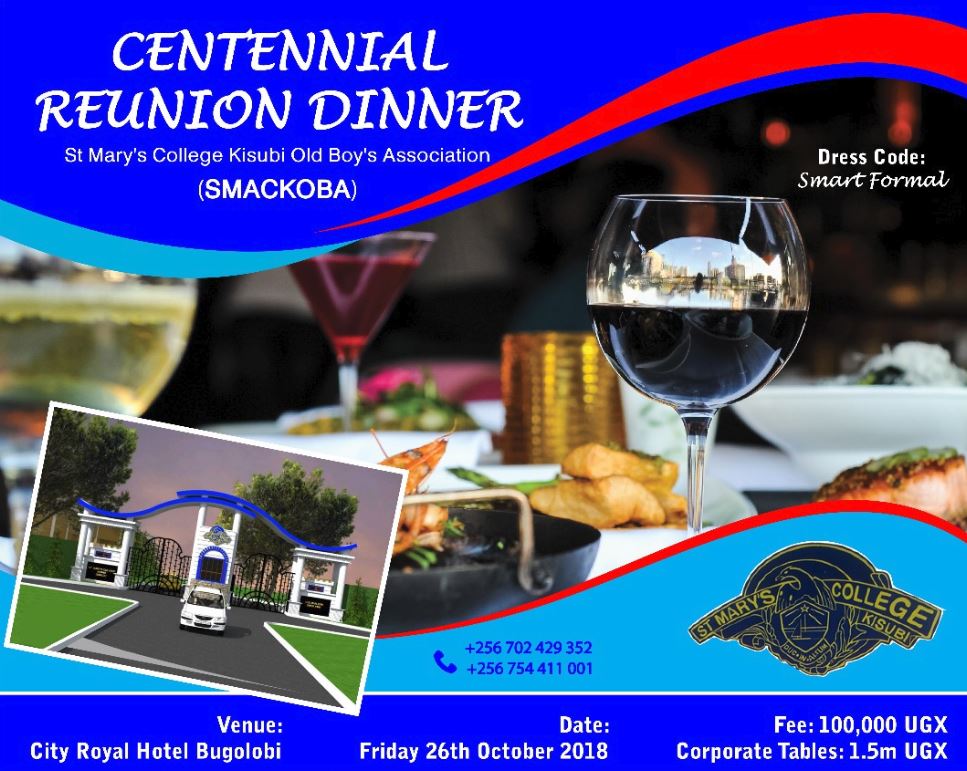 <a href="/SMACKOBA/">SMACKOBA</a> <a href="/SMACKOBA100/">Smackoba</a> <a href="/TheSMACKLeague/">The SMACK League #TSL</a> <a href="/SMACK_UG/">SMACK</a> <a href="/smackobamuk/">SMACKOBA MAKERERE</a> <a href="/smackobamuk/">SMACKOBA MAKERERE</a> <a href="/smackoba_muk/">SmackobaMUK</a> Celebration time. Tickets now on sale. Only 100,000 get to have fun, meet old friends, raise money and dance away in Guvnor thereafter. Call Charles (SMACKOBA Admin) on 0706560819