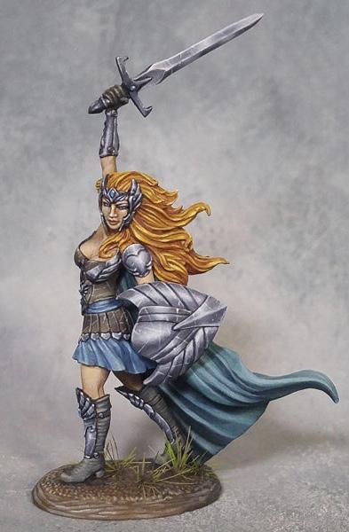TheNerdshire's tweet photo. I wanted to share a two of my FAVORITE figures sculpted by my hubby Jeff Grace for @DarkSwordJim She's a FIERCE woman..@CriticalRole @GeekandSundry #JeffGrace #supportART #no3DprintersHere #Nerdshire #nerdwife #DnD #CriticalRole #critters #tabletoprpg #Artist #craftsmanship https://t.co/rJqO9Hjfx4