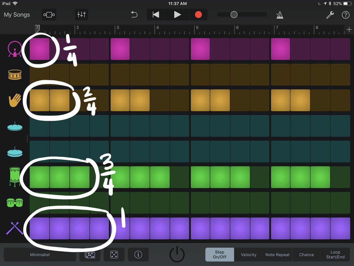 Mary Kemper On Twitter A2 So I M Loving Garageband Lately The Beat Sequencer Is So Accessible For Kids To Create Patterns And Model Math Appleeduchat Https T Co Jlsizlgmsq