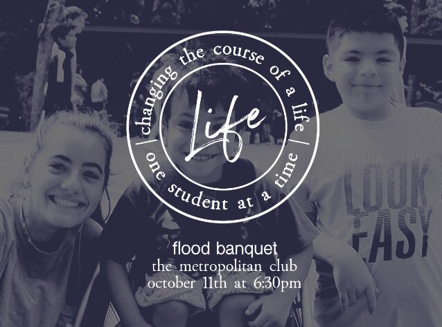 “In a world that encouragers HS students to keep their eyes on themselves, serving is the only thing they can do that shifts their eyes to someone else.” Join us as we raise money to get more students out serving so their lives can be changed! floodstudentmissions.org/banquet