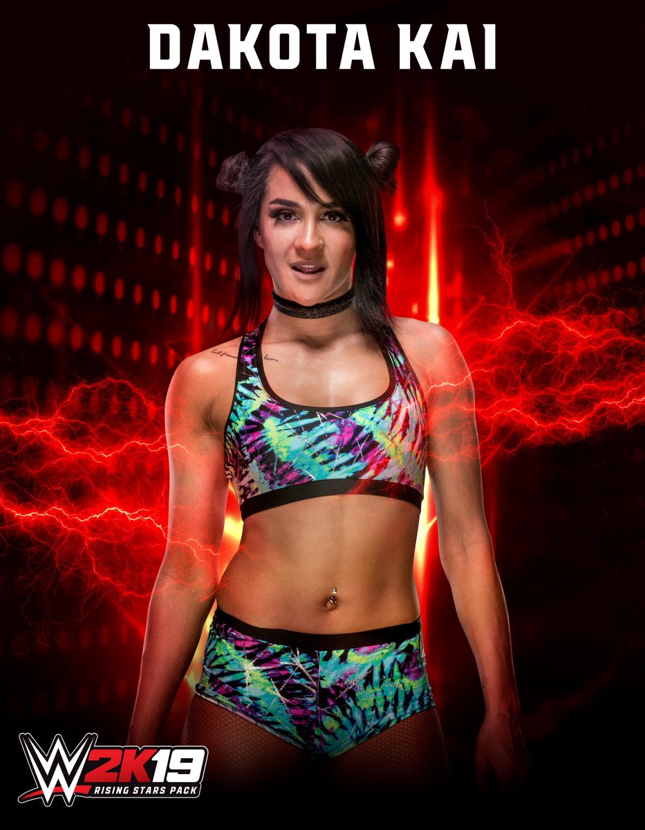 Join #TeamKick with @DakotaKai_WWE as a #WWE2K19 DLC character! #SDLive