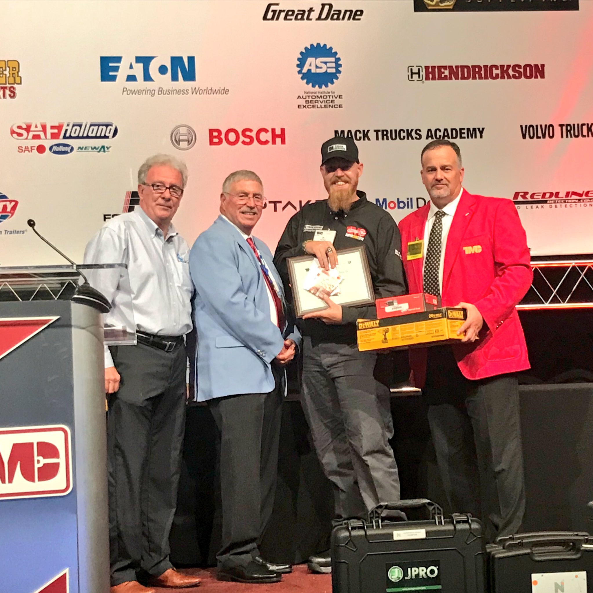 American Trucking on X: And congrats to @TATravelCenters' Michael Kerfoot,  #TMCSuperTech18 Trailer Tech Champion!  / X