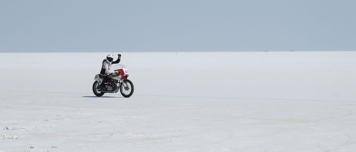 Huckberry's tweet photo. Today on the Journal we've got a wild story from @montstill about breaking a land speed record on a motorcycle fueled by booze. https://t.co/R0g4zM83zH https://t.co/2s7UzXRIqH