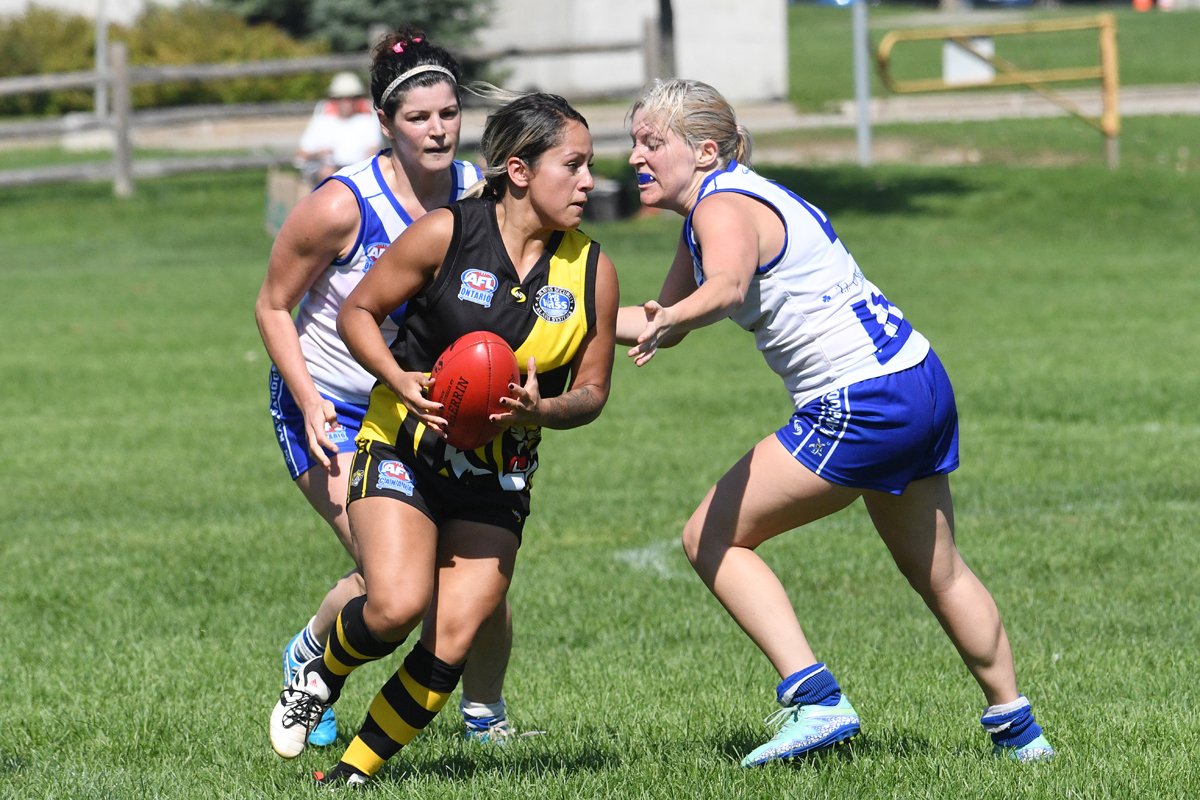 AflOntarioPhoto's tweet photo. The photos from the first round of the Womens Finals between the @EtobicokeRoos and the @WILDCATSafc have been posted: https://t.co/Tvy00wh7m8 https://t.co/o7IFxPvvZ8