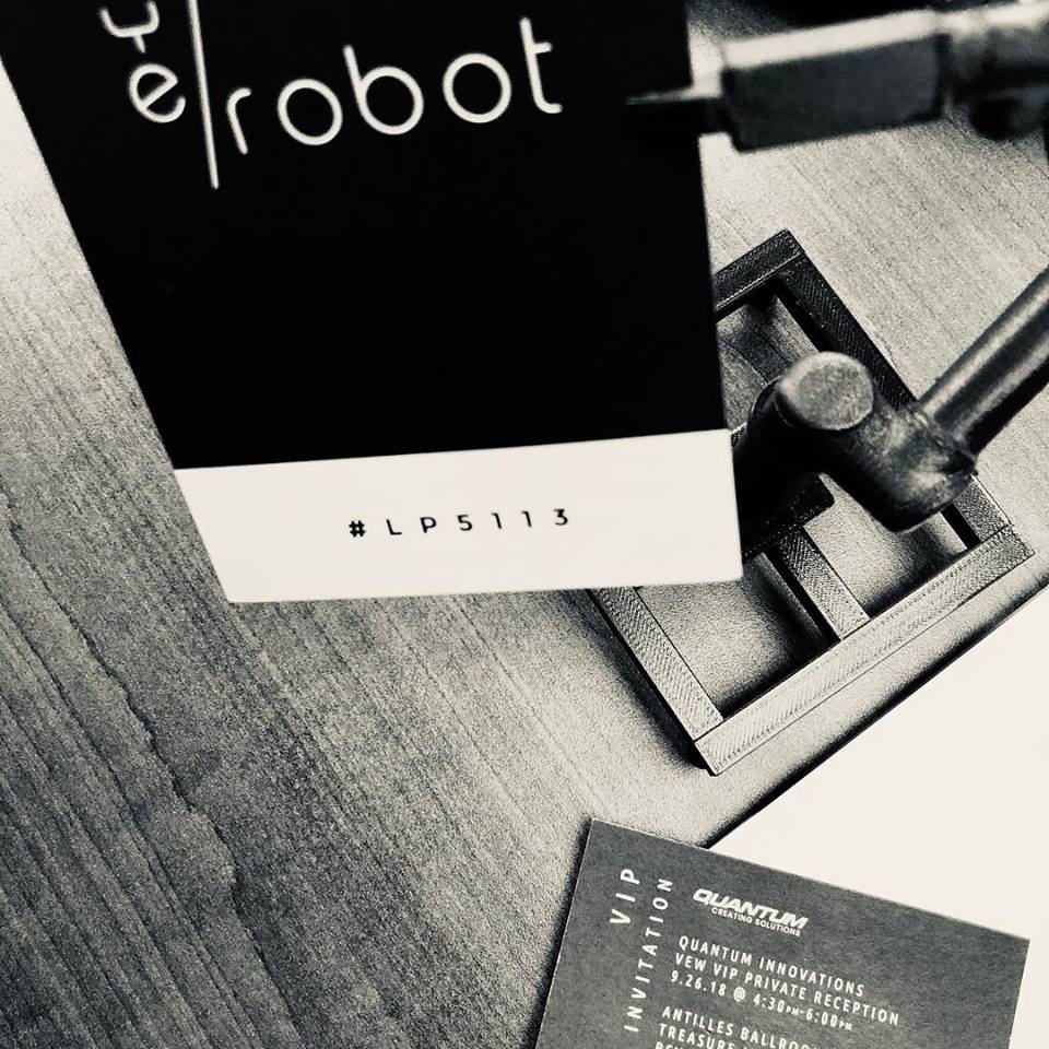 So close we can taste it. Come see what we’re up to at #visionexpowest #robot #automation #future #eyerobot #irobot #asimov #secrets #quantuminnovations #gamechanger