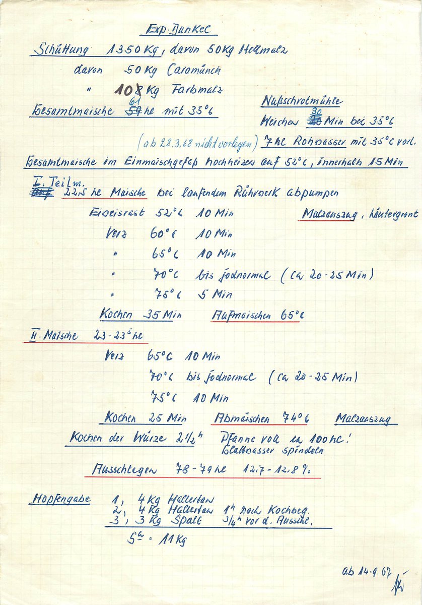 Our Brewmaster Florian brewed a limited edition Dunkel that will be available exclusively at Oktoberfest St. Louis. The recipe dates back to 1967 and is from Brauerei Erharting, where he completed his first apprenticeship! #OktoberfestSTL