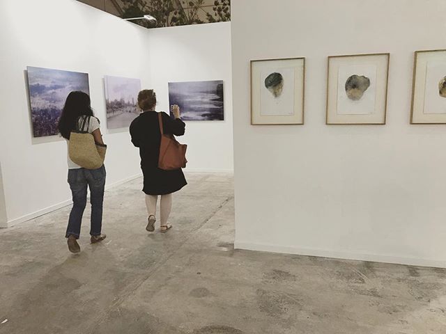 Marfaprojects's tweet photo. Taking one last look at the booth with Lamia Joreige before the opening of the Beirut Art Fair! 
Preview and book signing: Sept 19
Public days: Sept 20-23
Pass by, we’re at booth A21! 
#beirutartfair #baf #lamiajoreige #marfaprojects #beirut #drawings #photography #gallery https://t.co/xQelLAkGNo