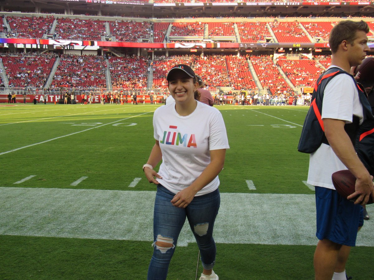 JumaSeattle's tweet photo. Did you see Juma youth Mayli on the Jumbotron at the 49ers v Cowboys game last month? Thanks to @usbank's Future Leaders program, Jumans will be tossing coins at the beginning of every 49er's home game! https://t.co/HEwjXClGWJ
